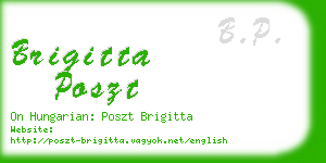 brigitta poszt business card